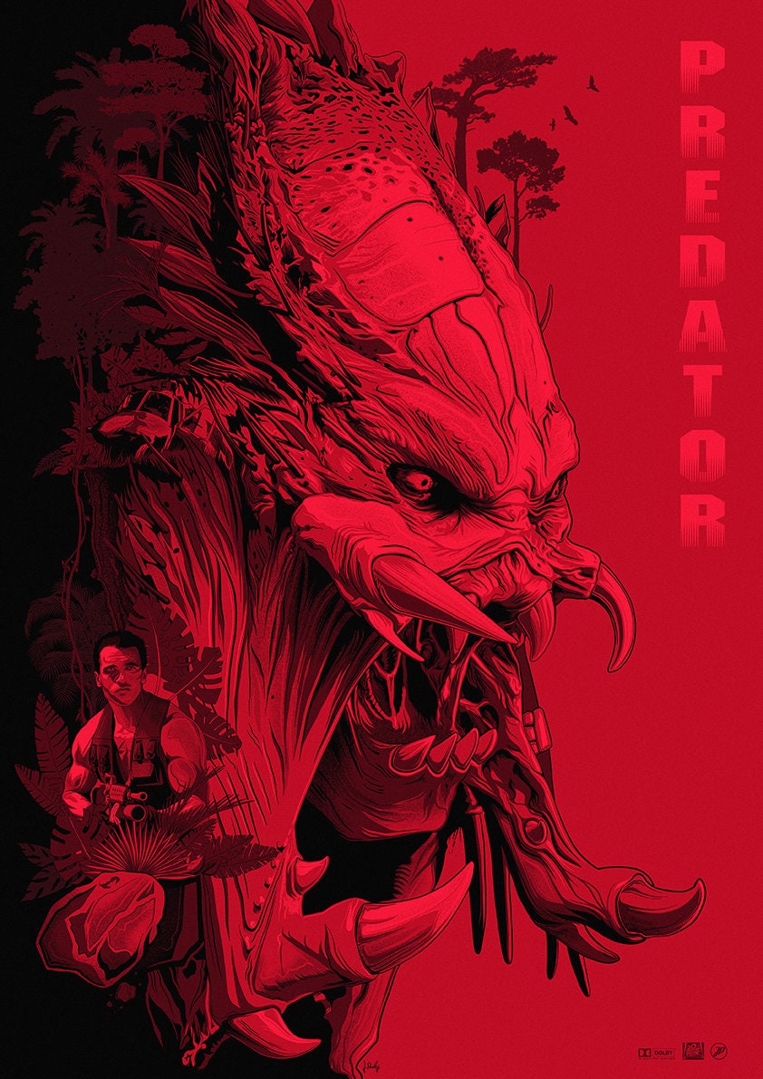 Predator Movie Poster - Arnold Schwarzenegger Print
