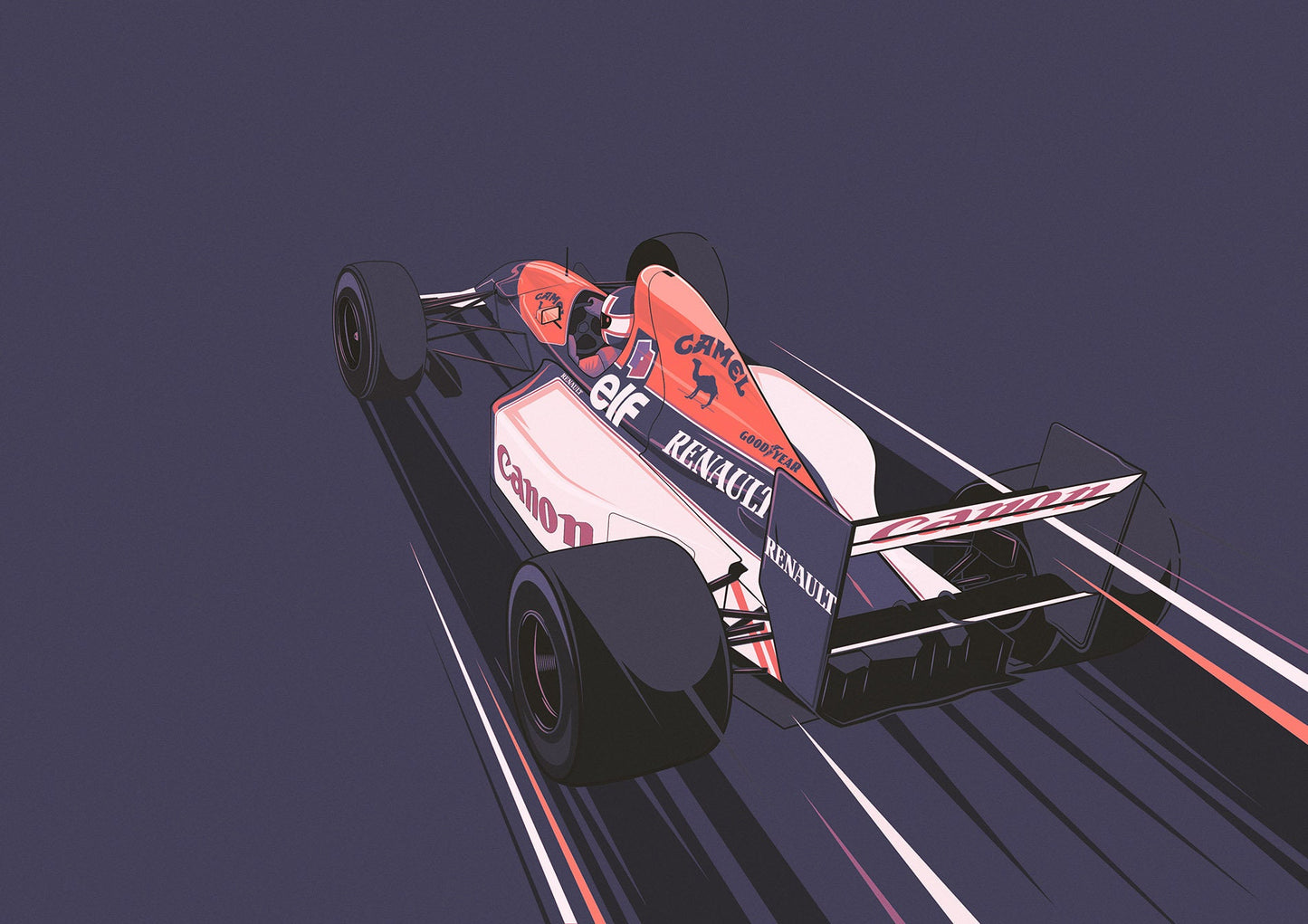 F1 1992 Williams FW14 Formula 1 Print - Poster - Nigel Mansell