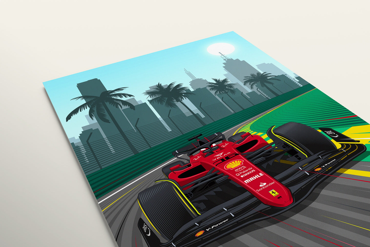 F1 Ferrari Australia Formula 1 Poster Print - Charles LeClerc