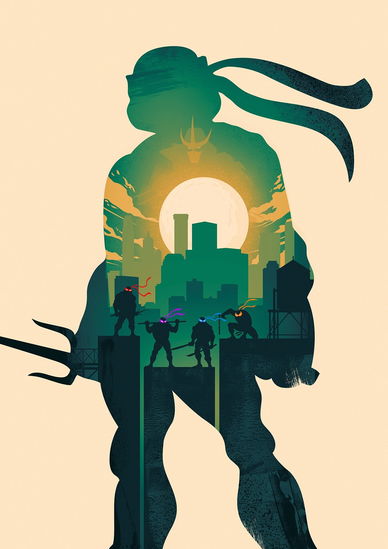 Teenage Mutant Hero Turtles Poster TMHT Print