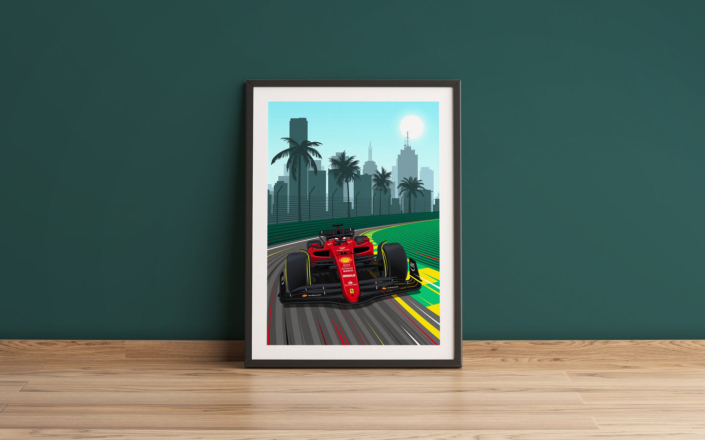 F1 Ferrari Australia Formula 1 Poster Print - Charles LeClerc