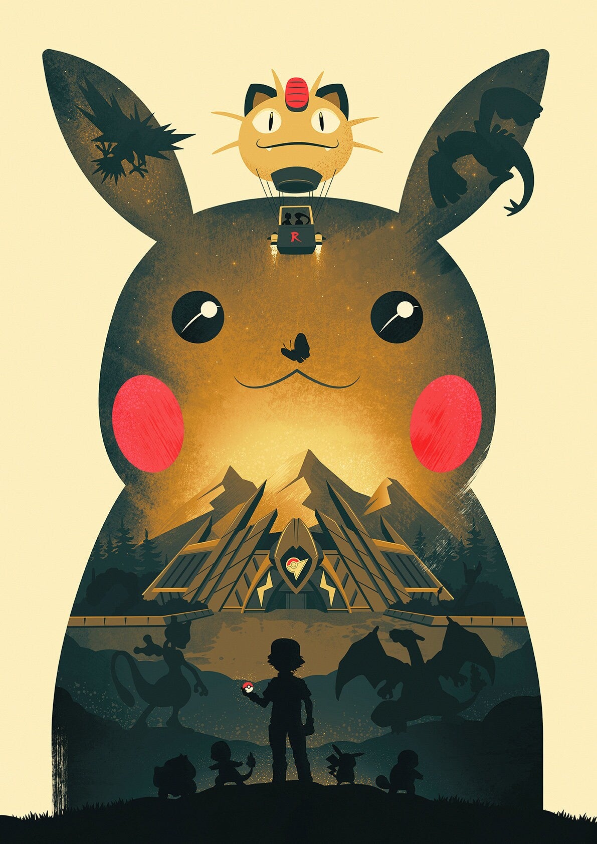 Pokemon Pikachu Poster Print