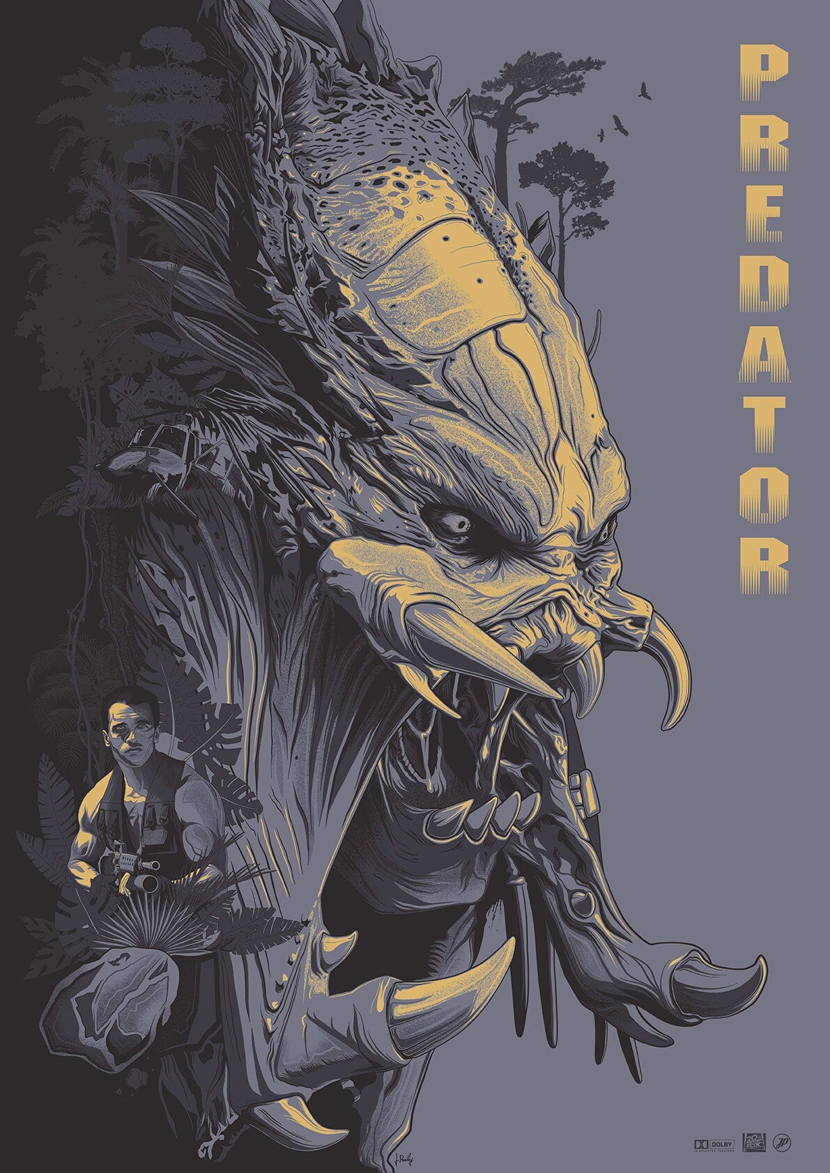 Predator Movie Poster - Arnold Schwarzenegger Print