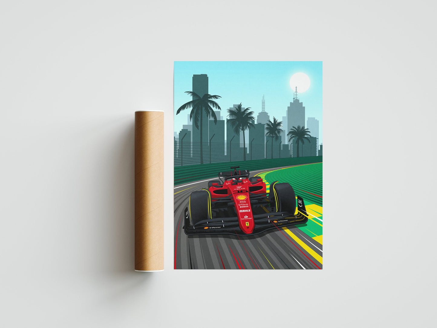 F1 Ferrari Australia Formula 1 Poster Print - Charles LeClerc