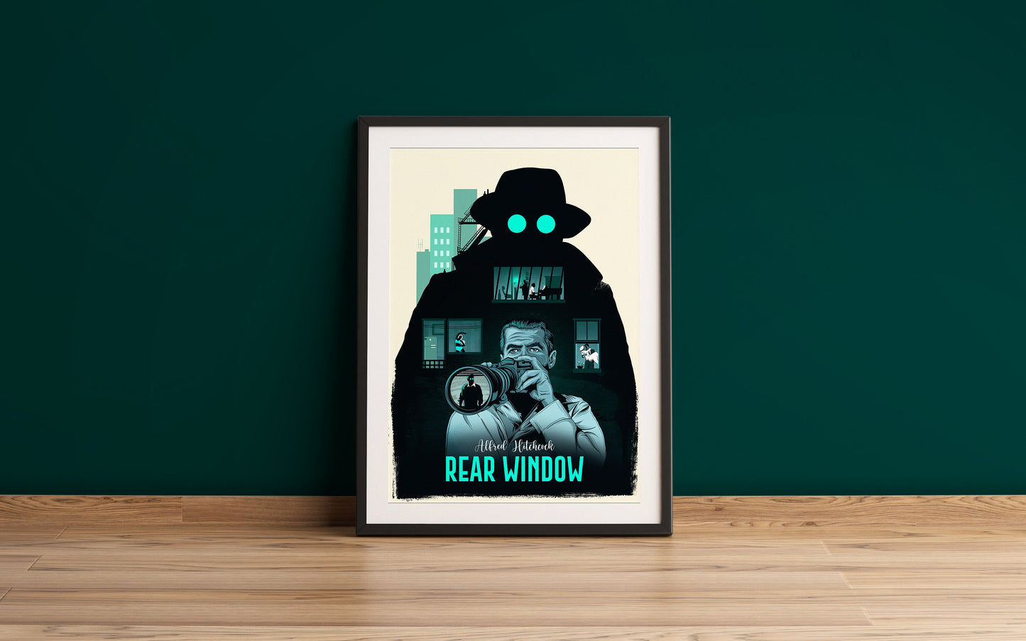 Alfred Hitchcock - Rear Window Poster Print