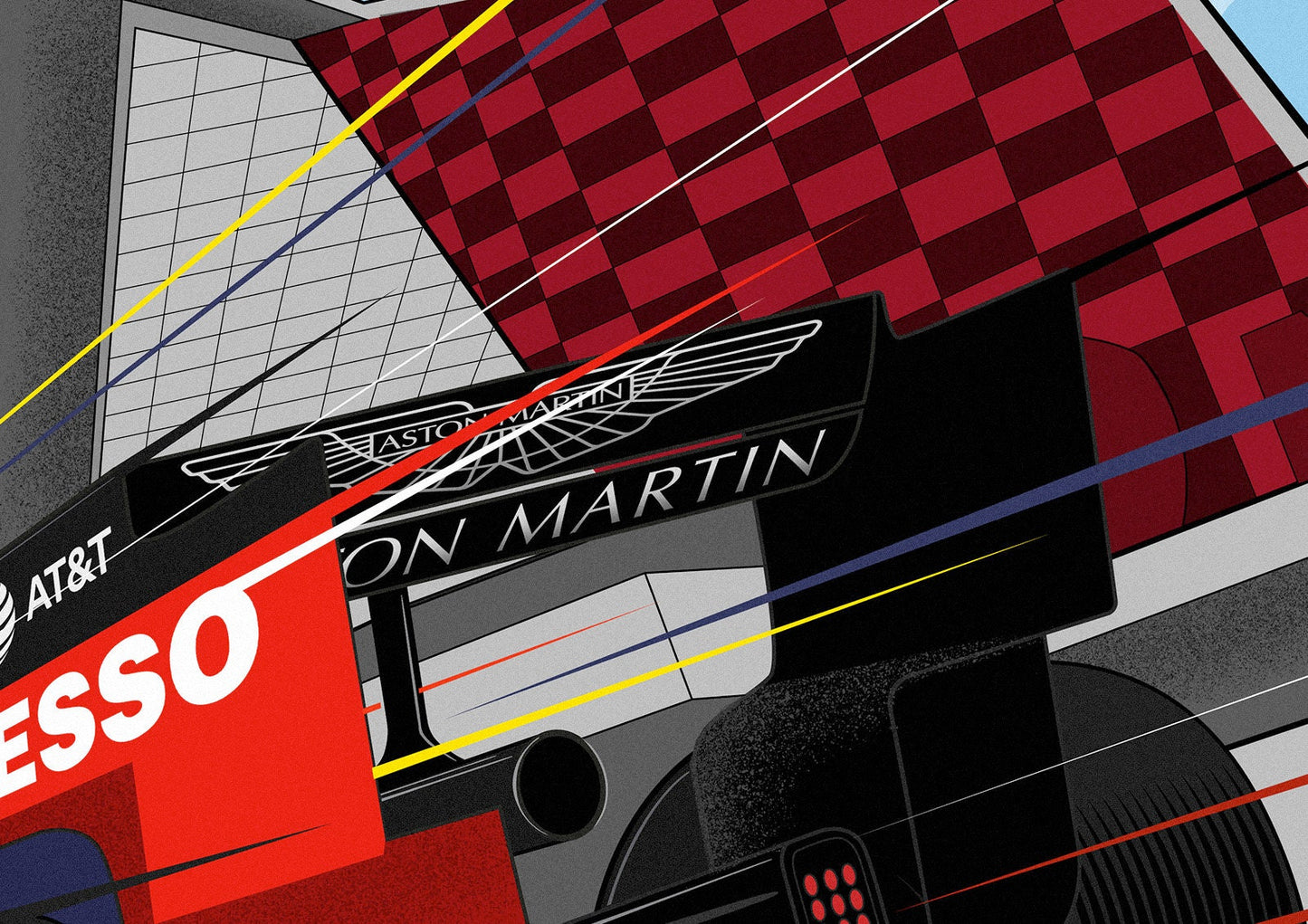 F1 Silverstone RedBull Racing Poster