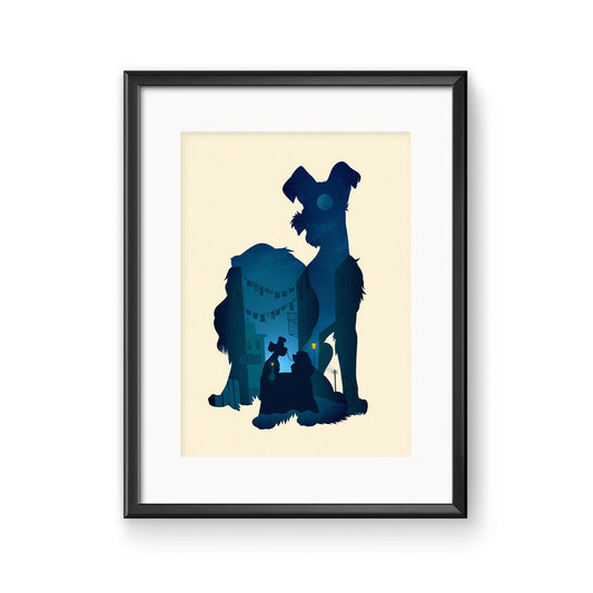 Disney Lady and the Tramp Poster Print