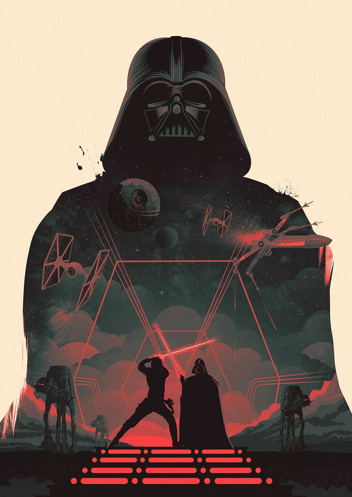 Star Wars Poster | The Empire Strikes Back Print | Darth Vader