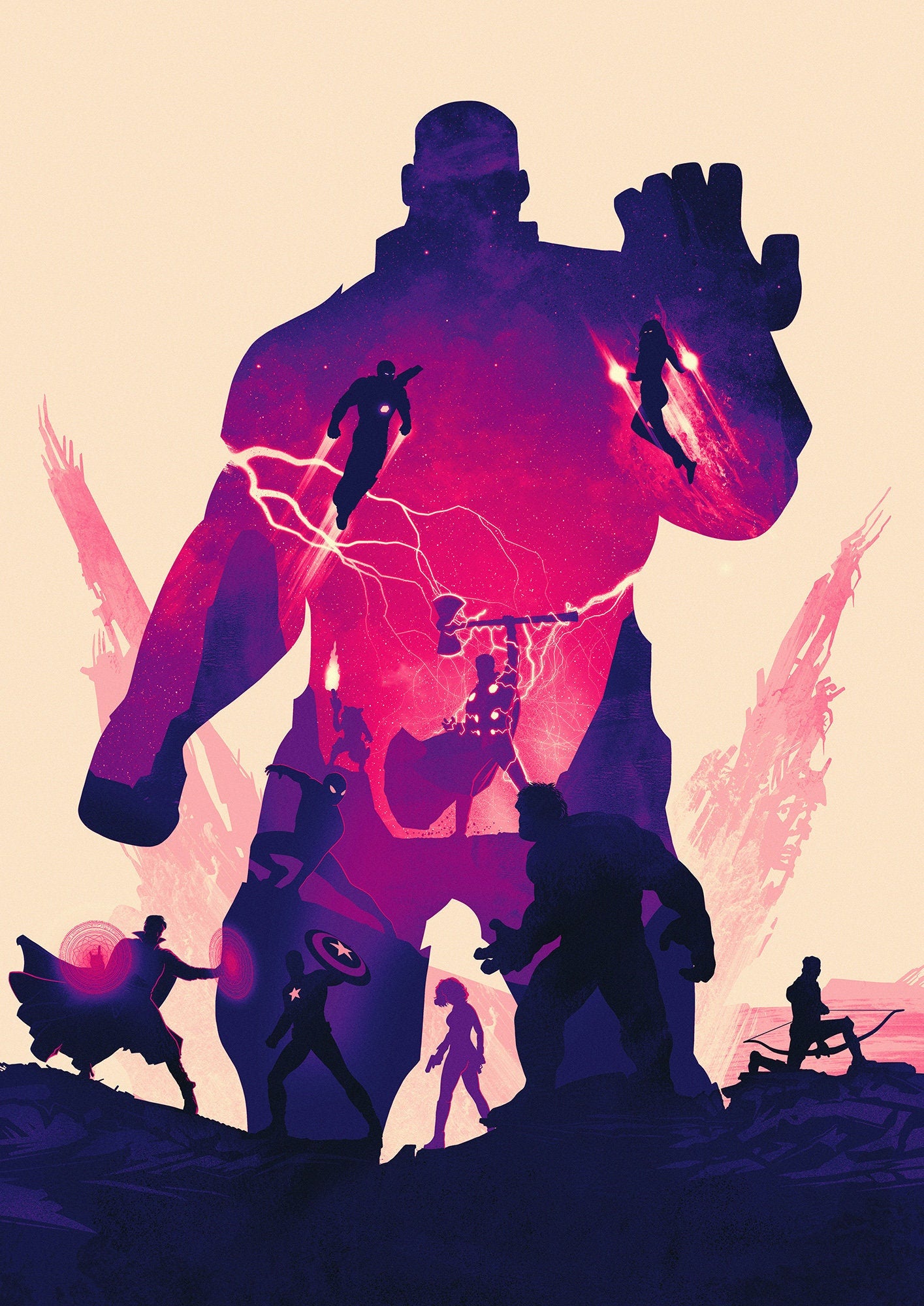 Marvels The Avengers Infinity War Movie Poster Print