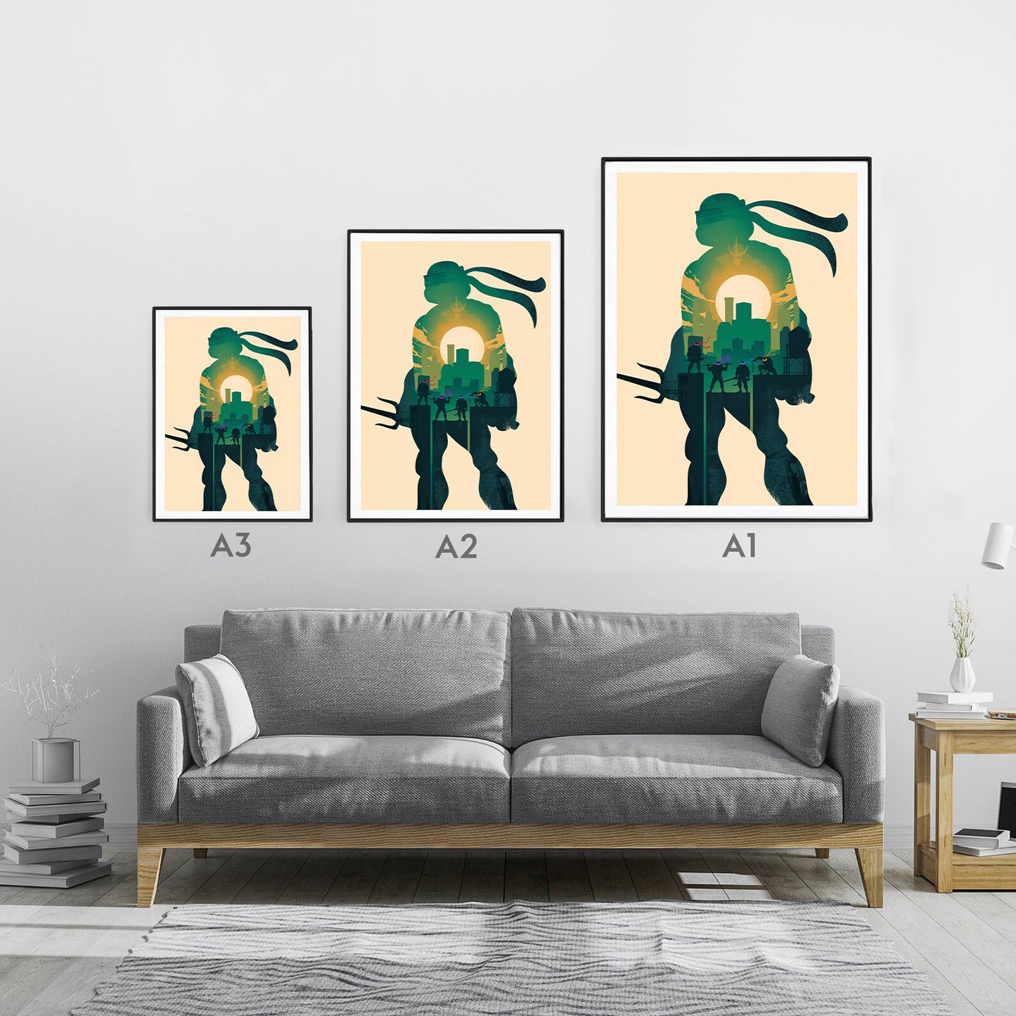 Teenage Mutant Hero Turtles Poster TMHT Print