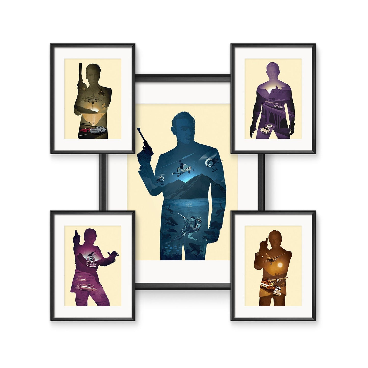 007 James Bond Collection Poster Prints