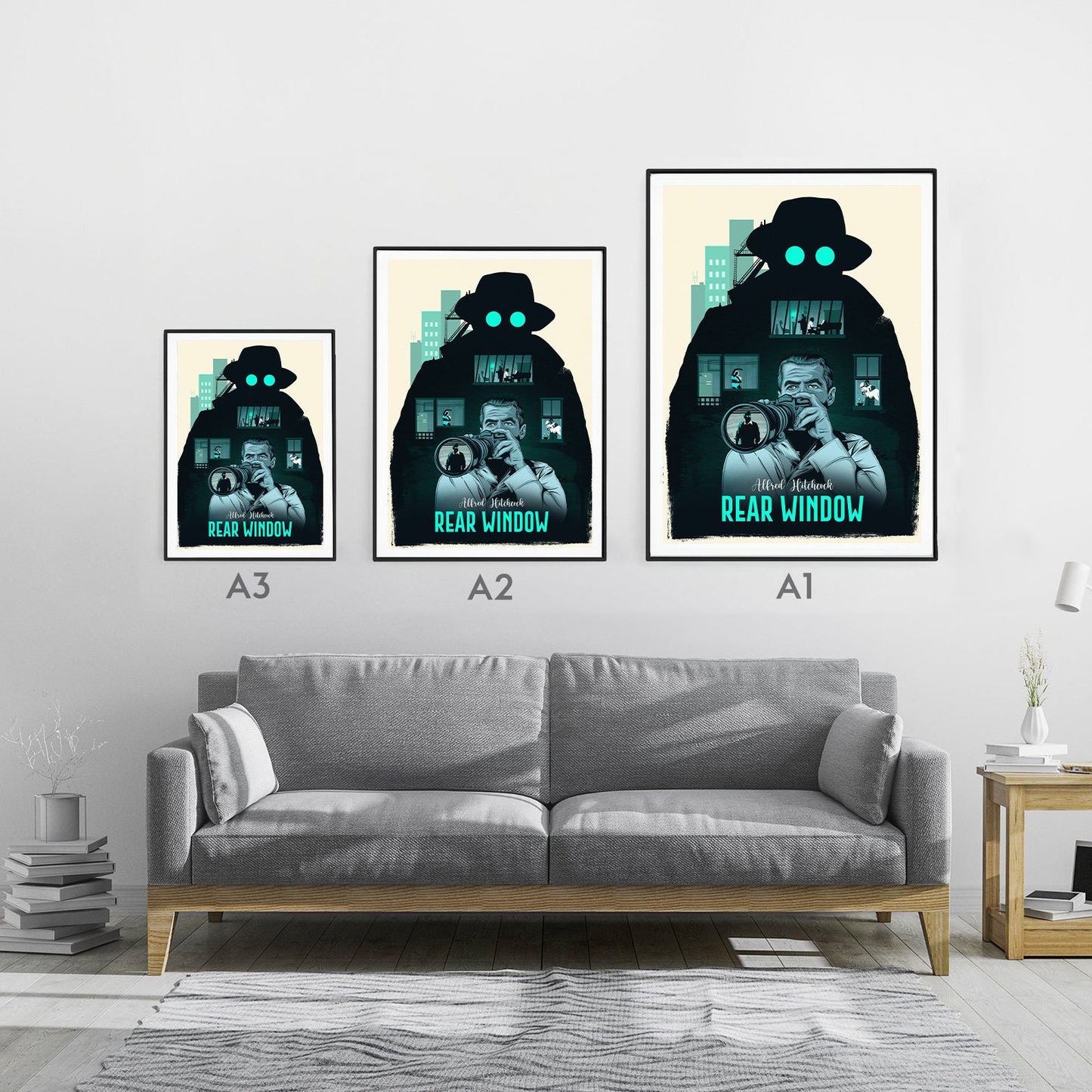 Alfred Hitchcock - Rear Window Poster Print