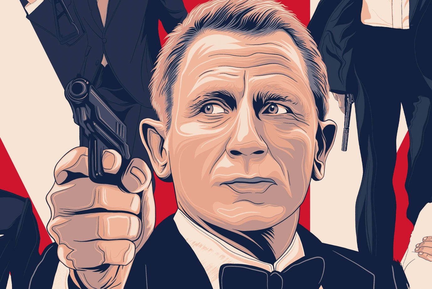 007 James Bond - Daniel Craig Celebration Poster Print
