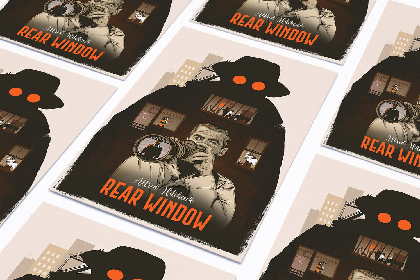 Alfred Hitchcock - Rear Window Poster Print