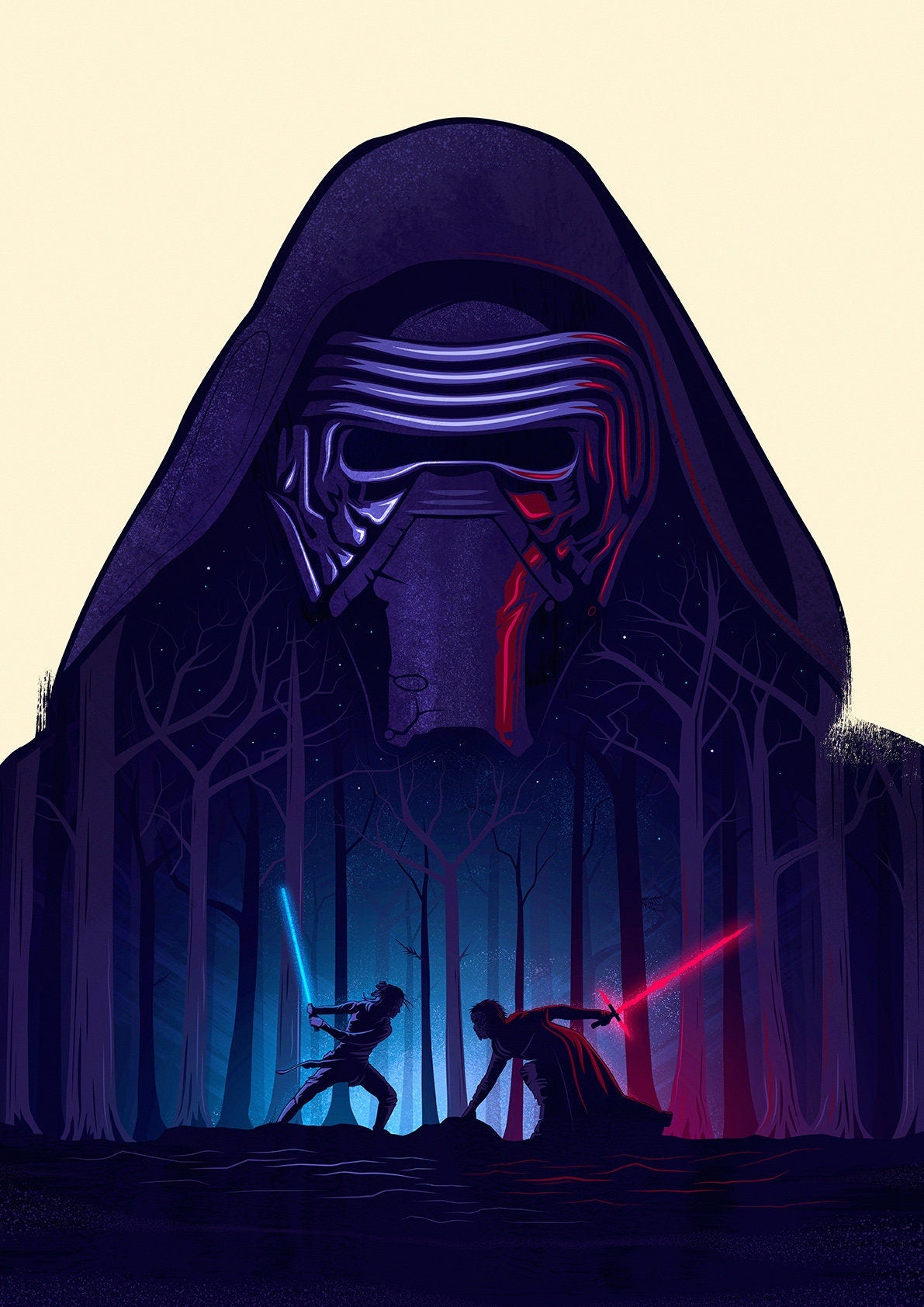 Star Wars Poster | The Force Awakens Print | Kylo Ren