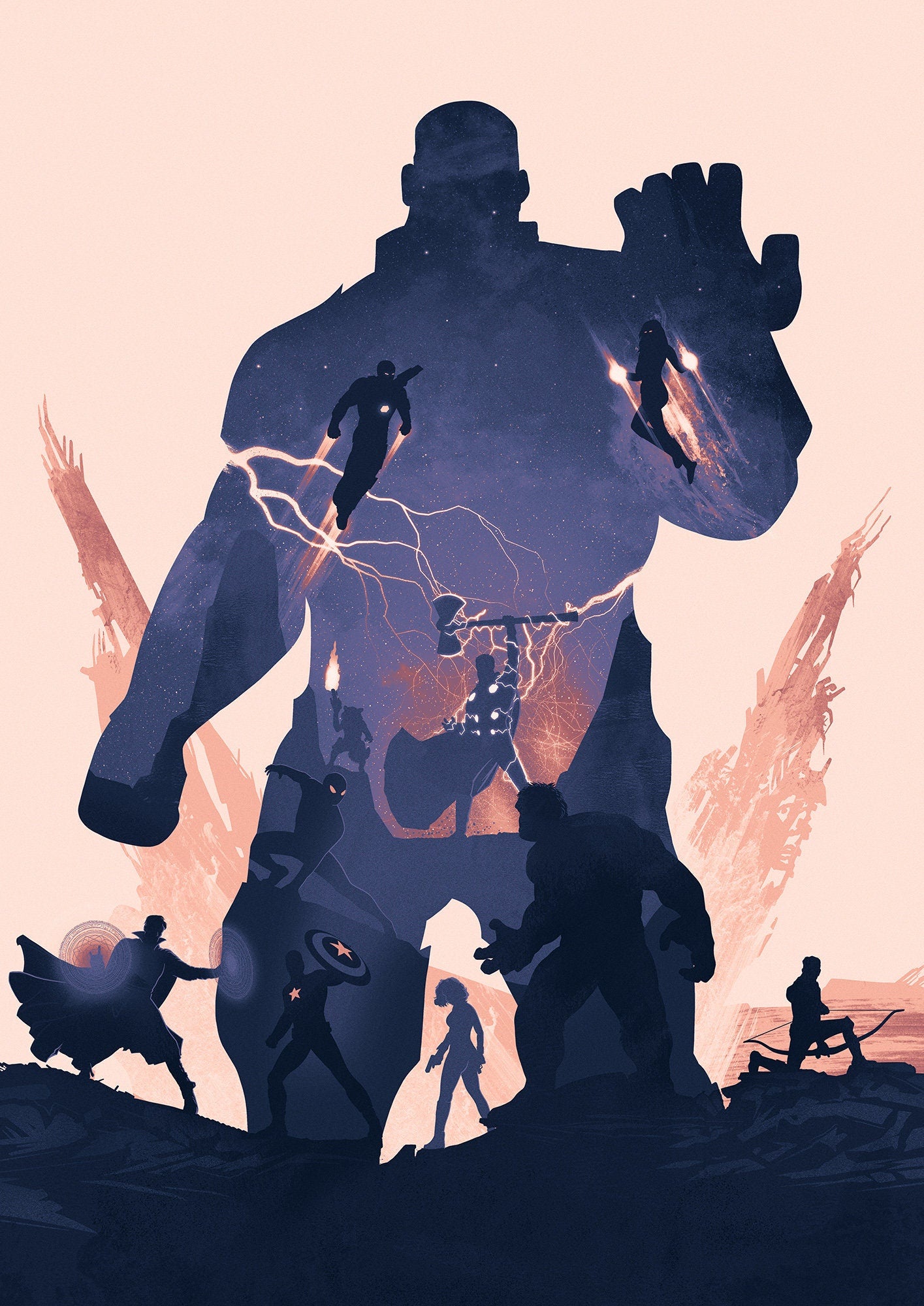 Marvels The Avengers Infinity War Movie Poster Print