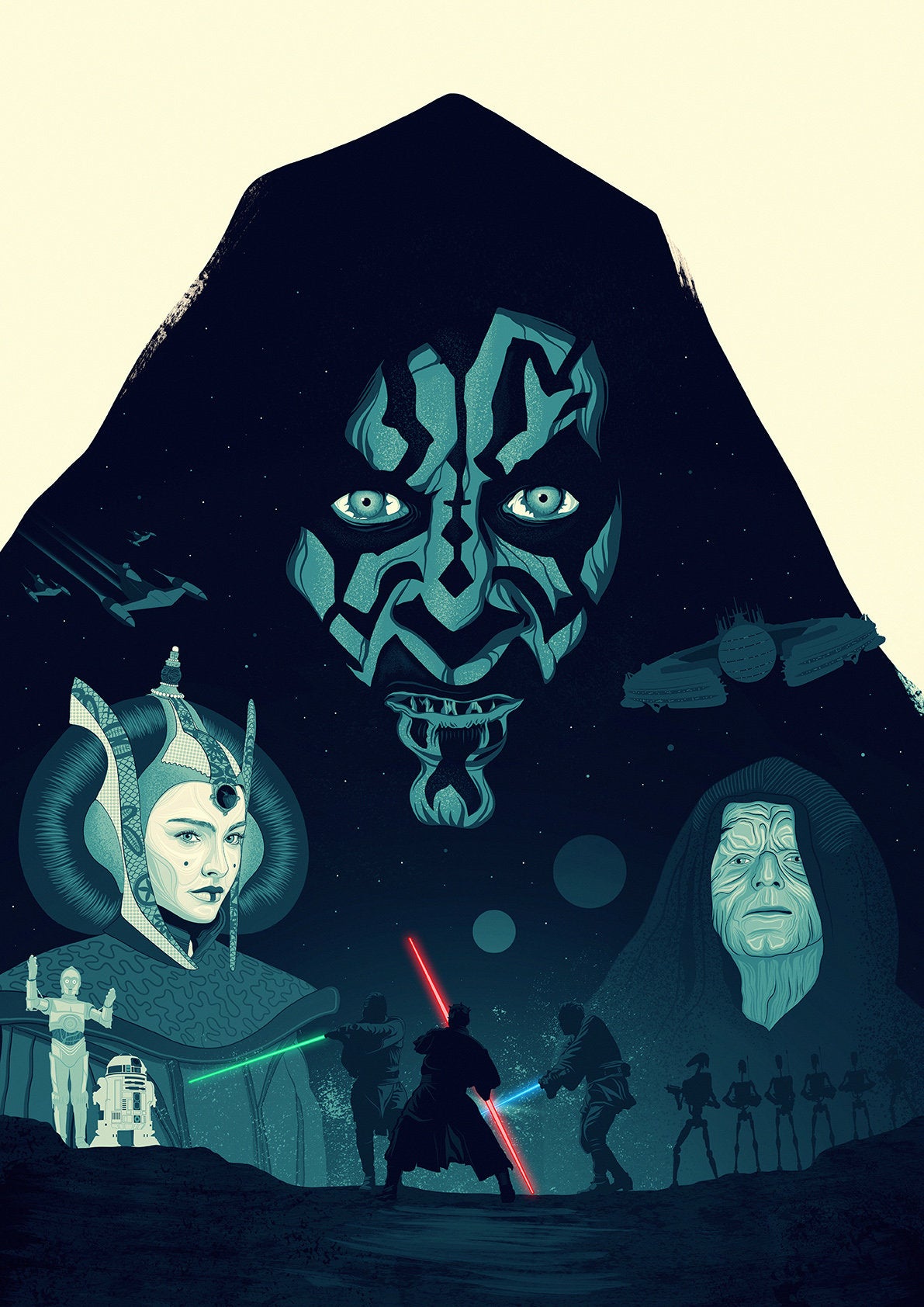 Star Wars Poster | Episode I – The Phantom Menace Print