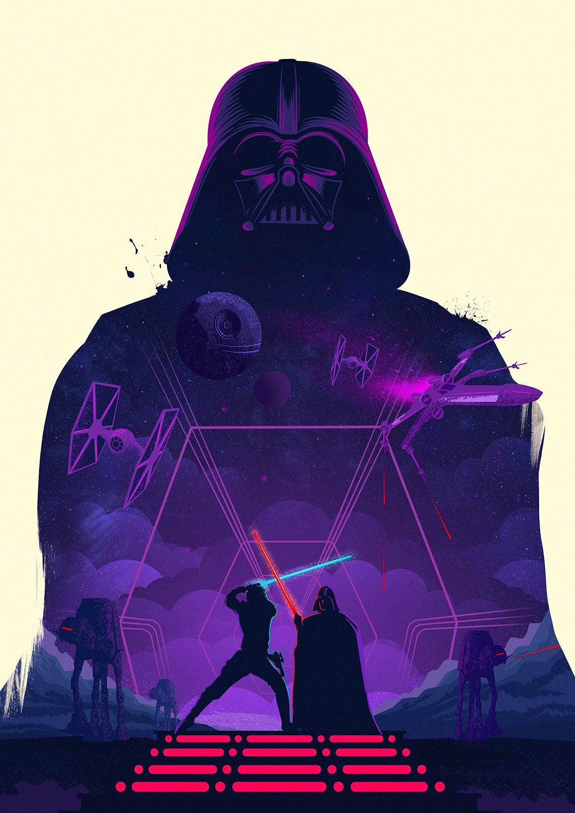 Star Wars Poster | The Empire Strikes Back Print | Darth Vader