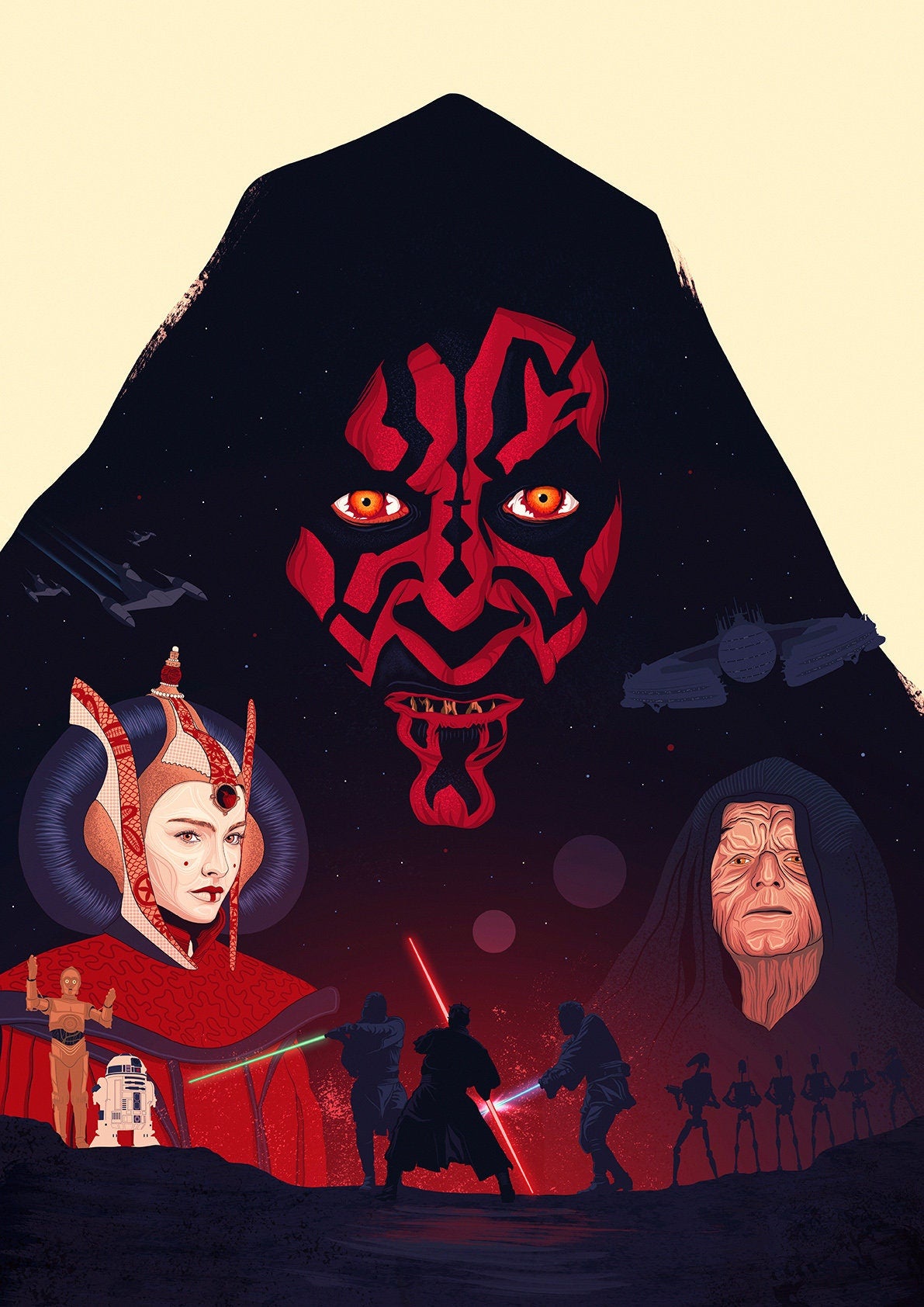 Star Wars Poster | Episode I – The Phantom Menace Print