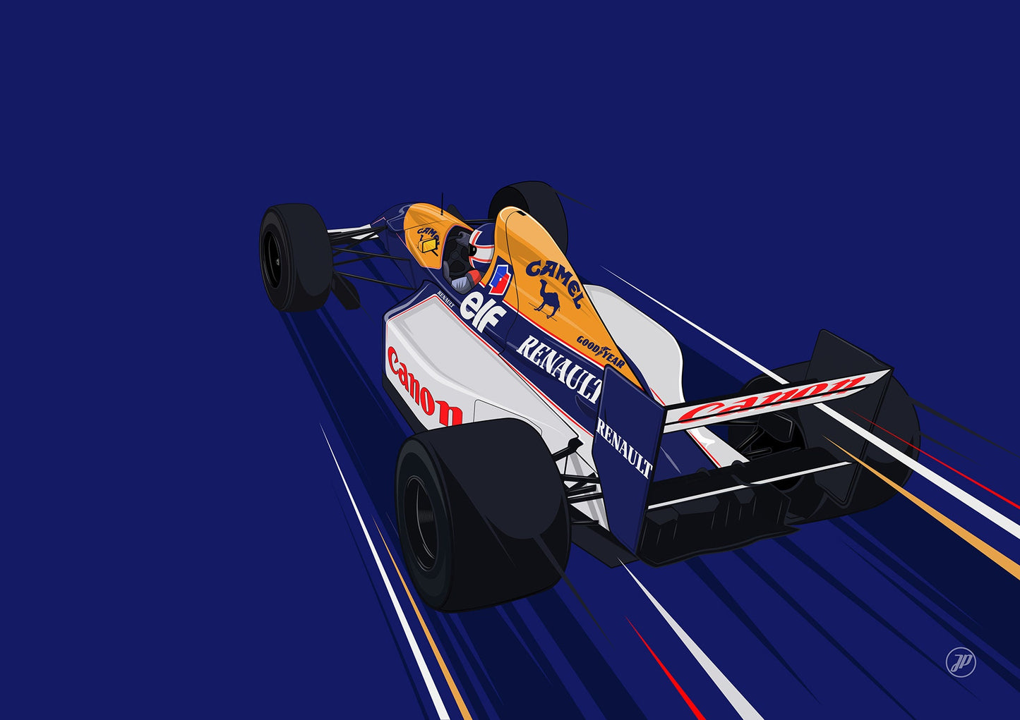 F1 1992 Williams FW14 Formula 1 Print - Poster - Nigel Mansell