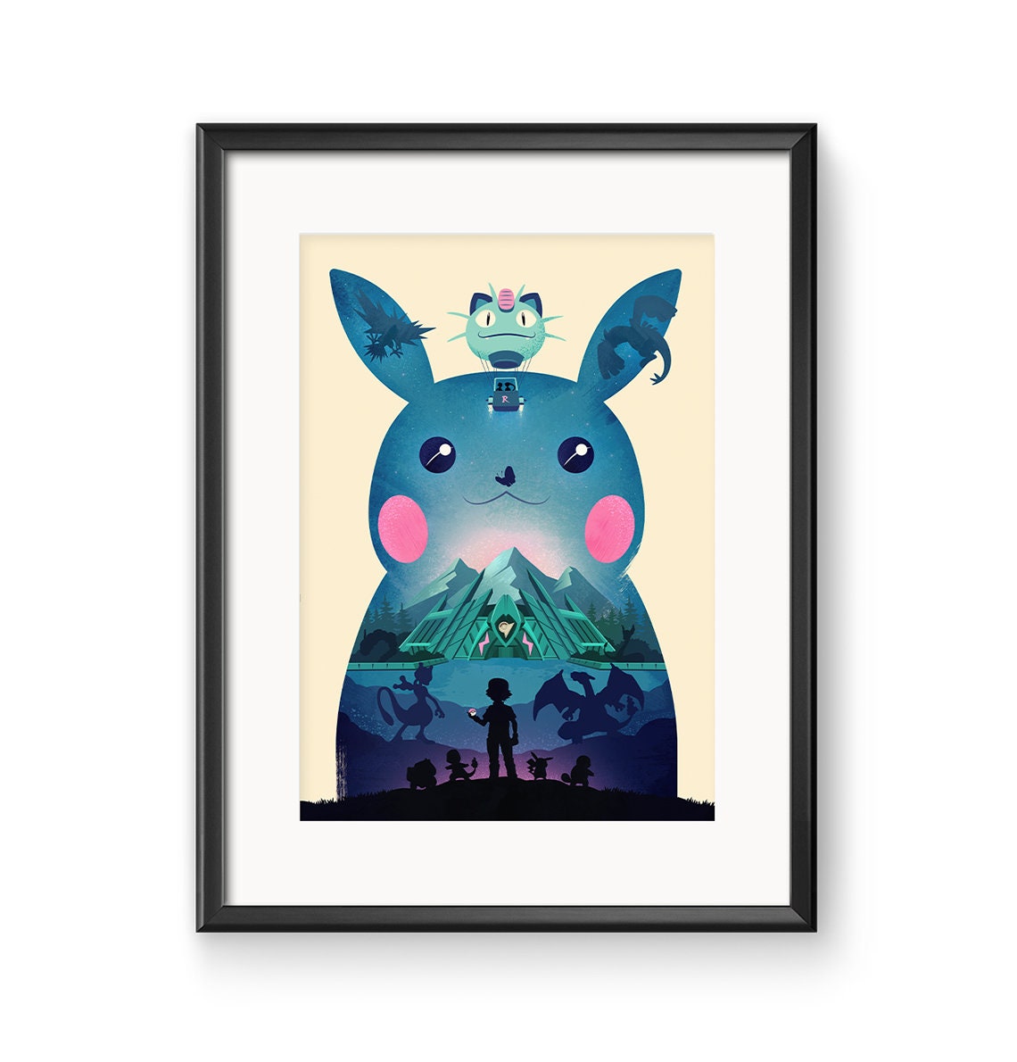 Pokemon Pikachu Poster Print