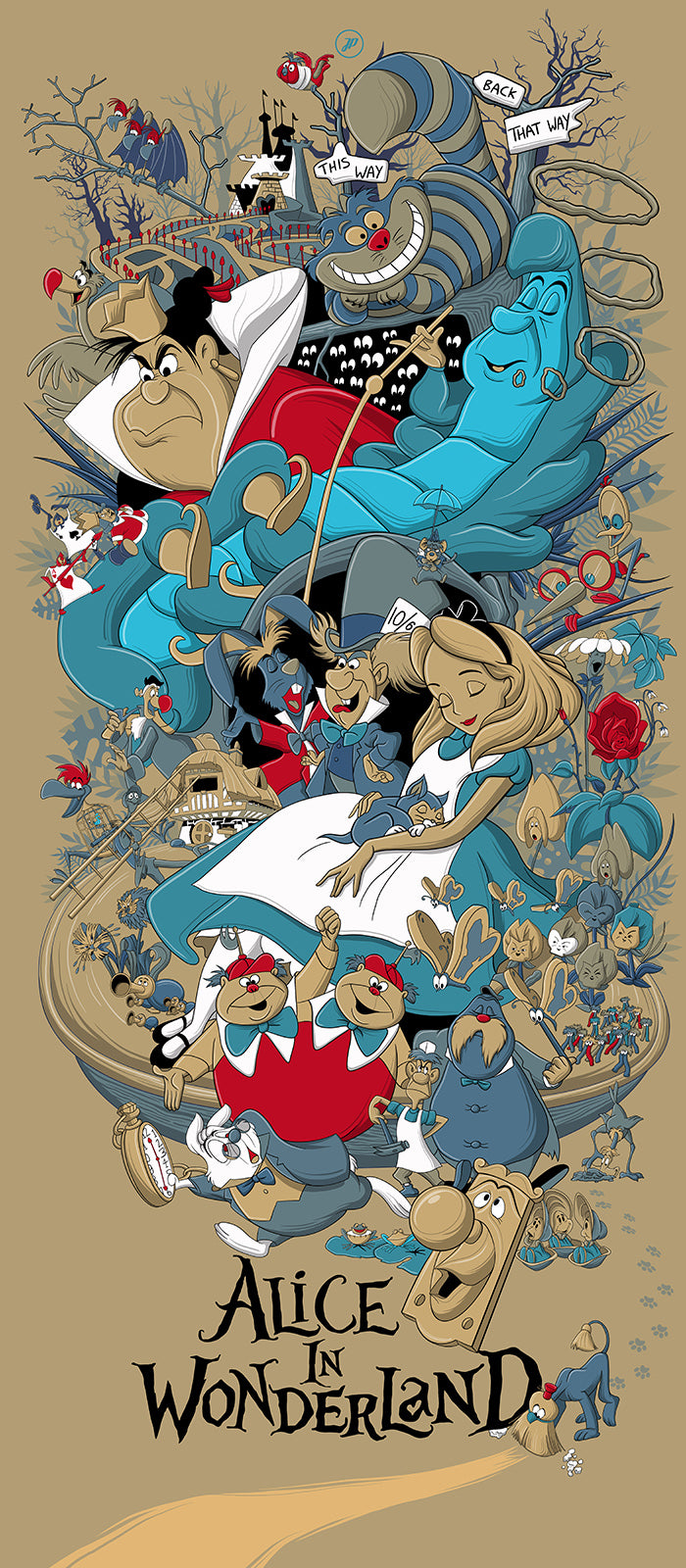 Disney Alice In Wonderland Poster Print