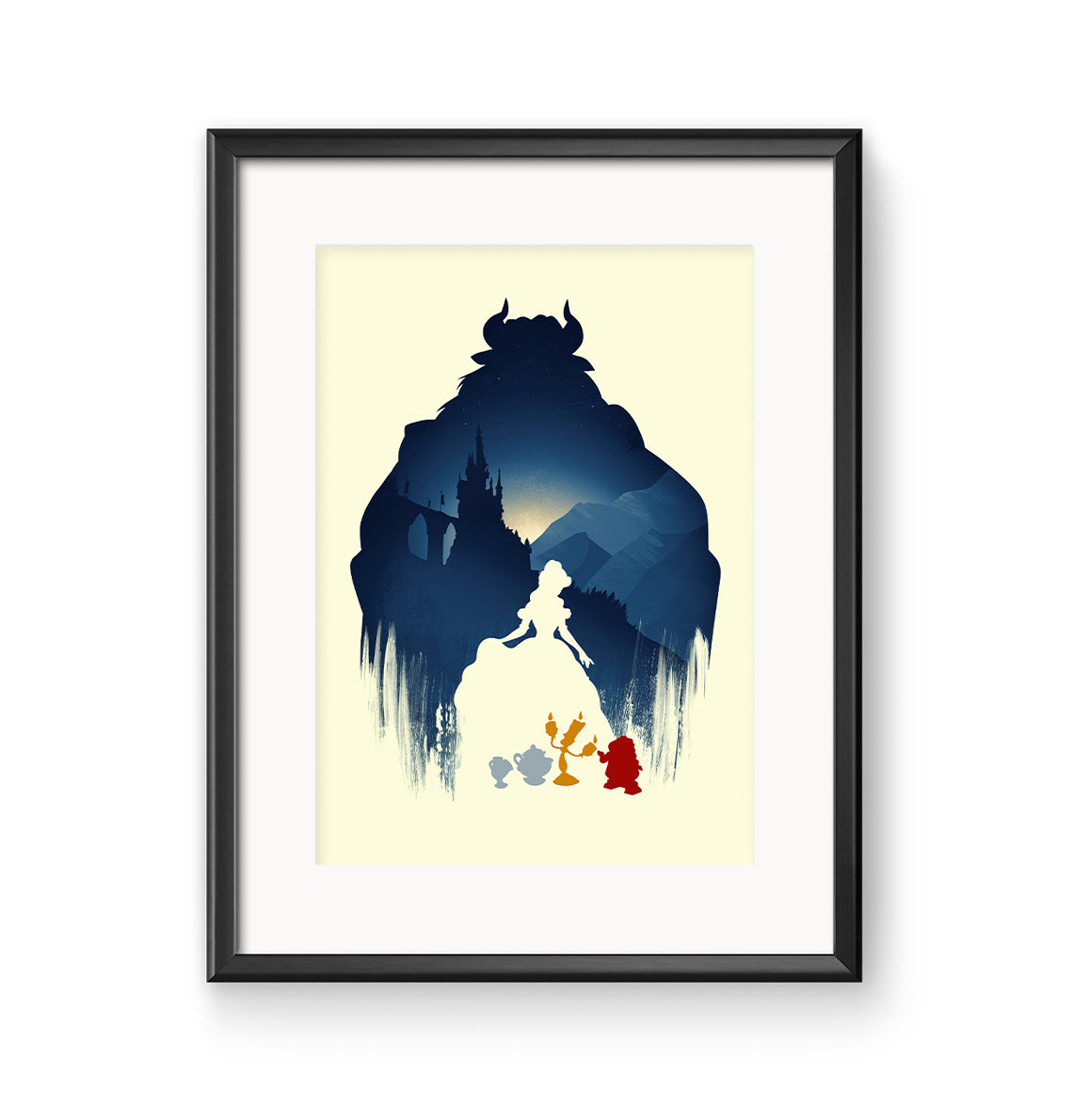 Disney Beauty And The Beast Poster Print