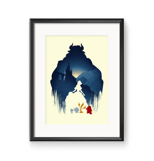 Disney Beauty And The Beast Poster Print