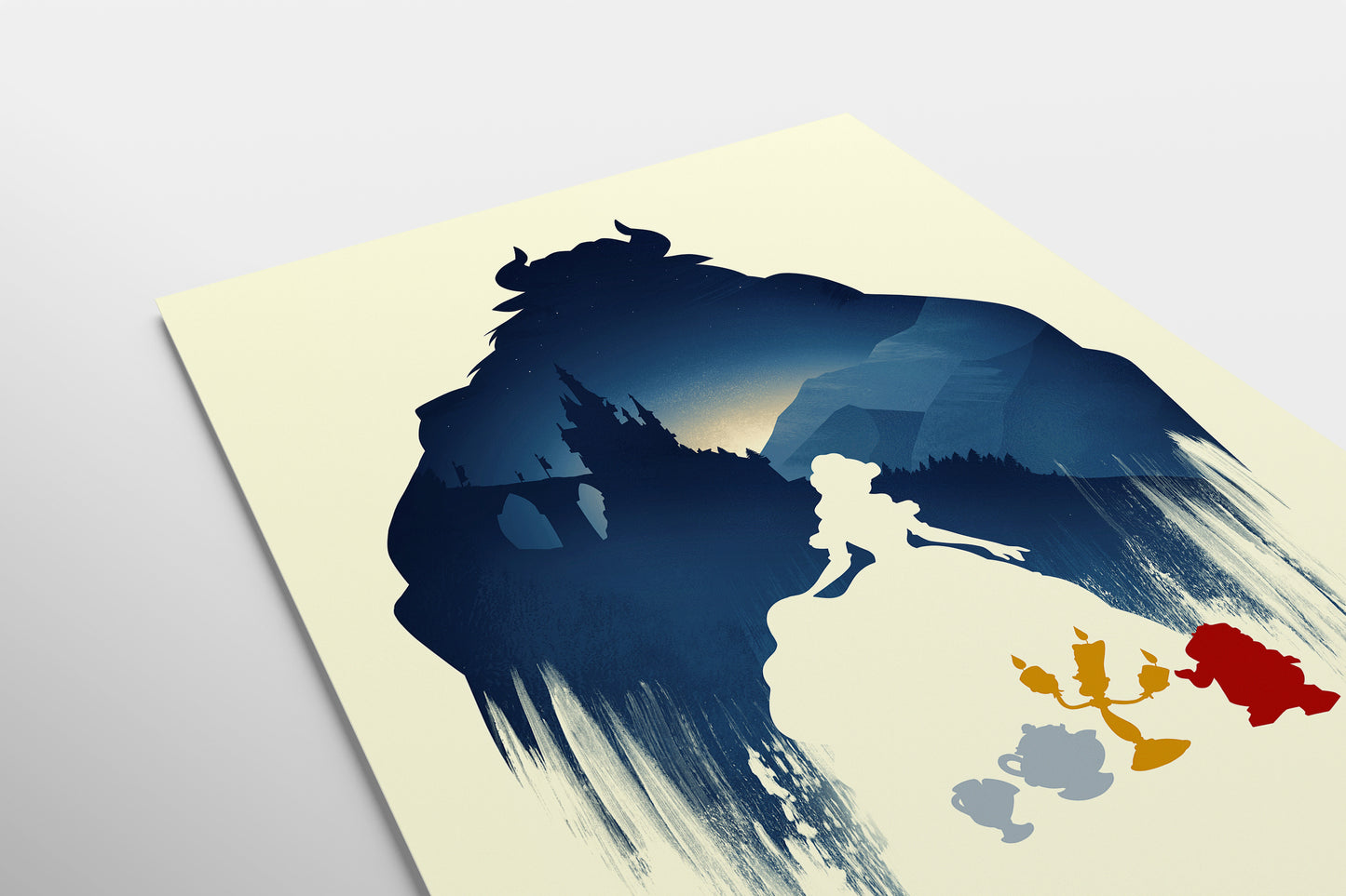 Disney Beauty And The Beast Poster Print