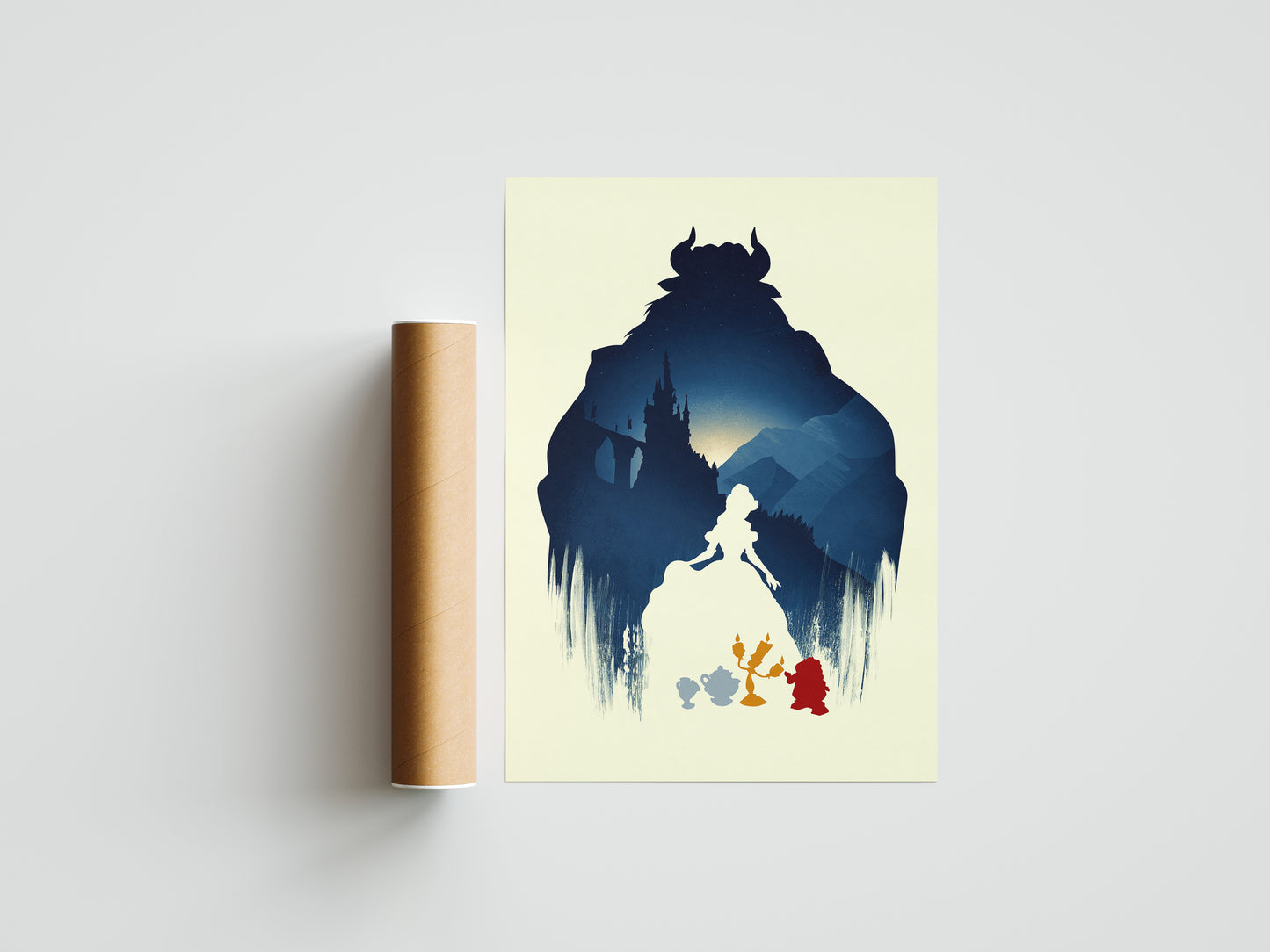 Disney Beauty And The Beast Poster Print