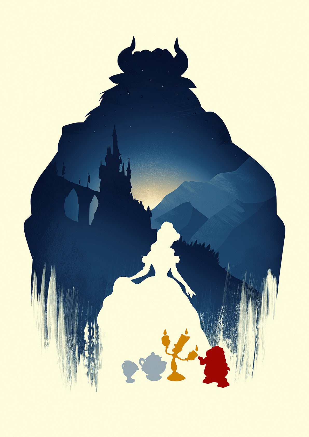 Disney Beauty And The Beast Poster Print