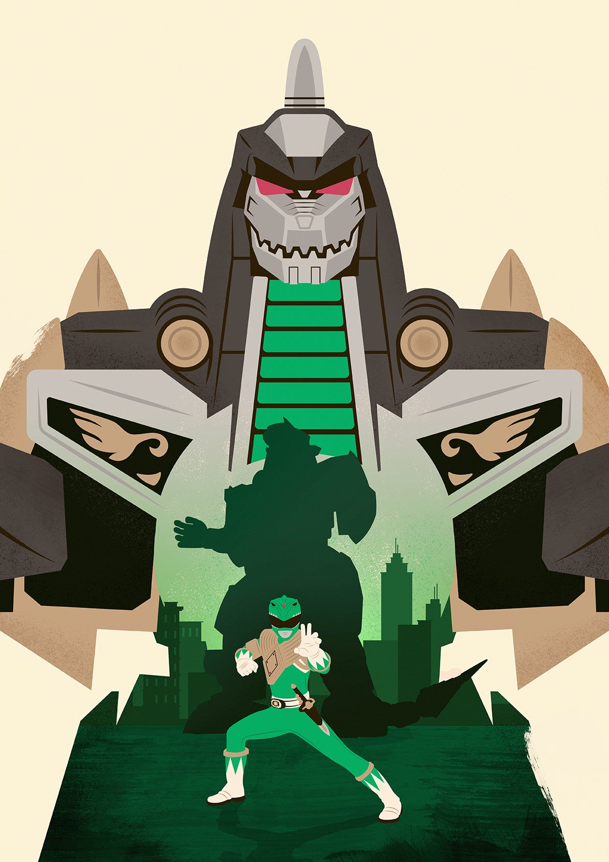 Power Rangers Dragonzord Poster Print
