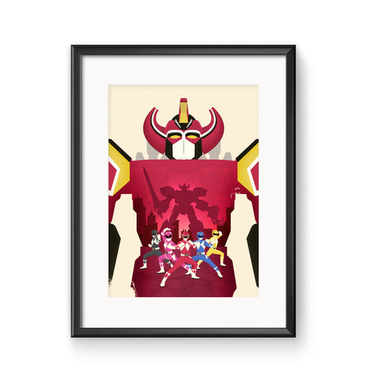 Mighty Morphin Power Rangers Poster Print