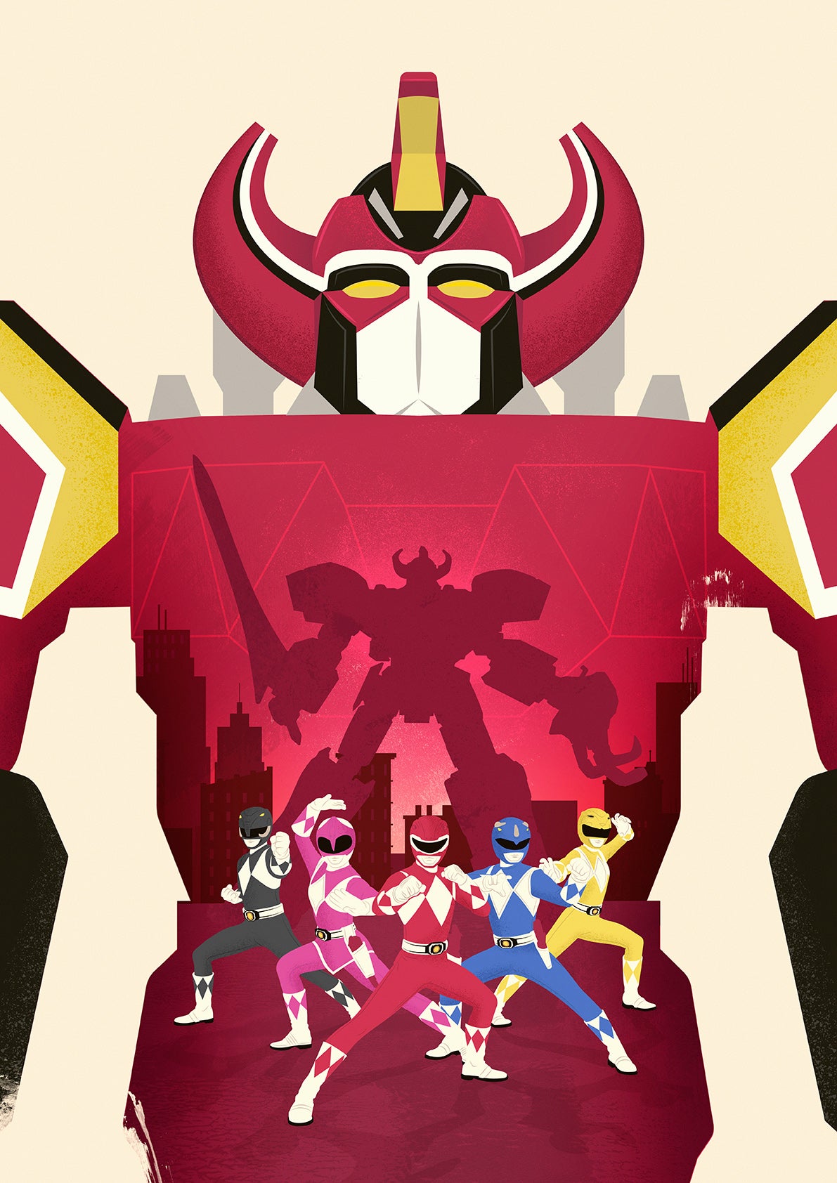 Mighty Morphin Power Rangers Poster Print