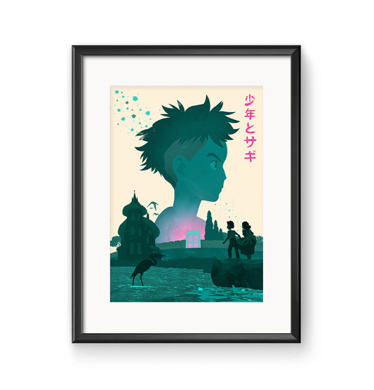 The Boy And The Heron Poster Print