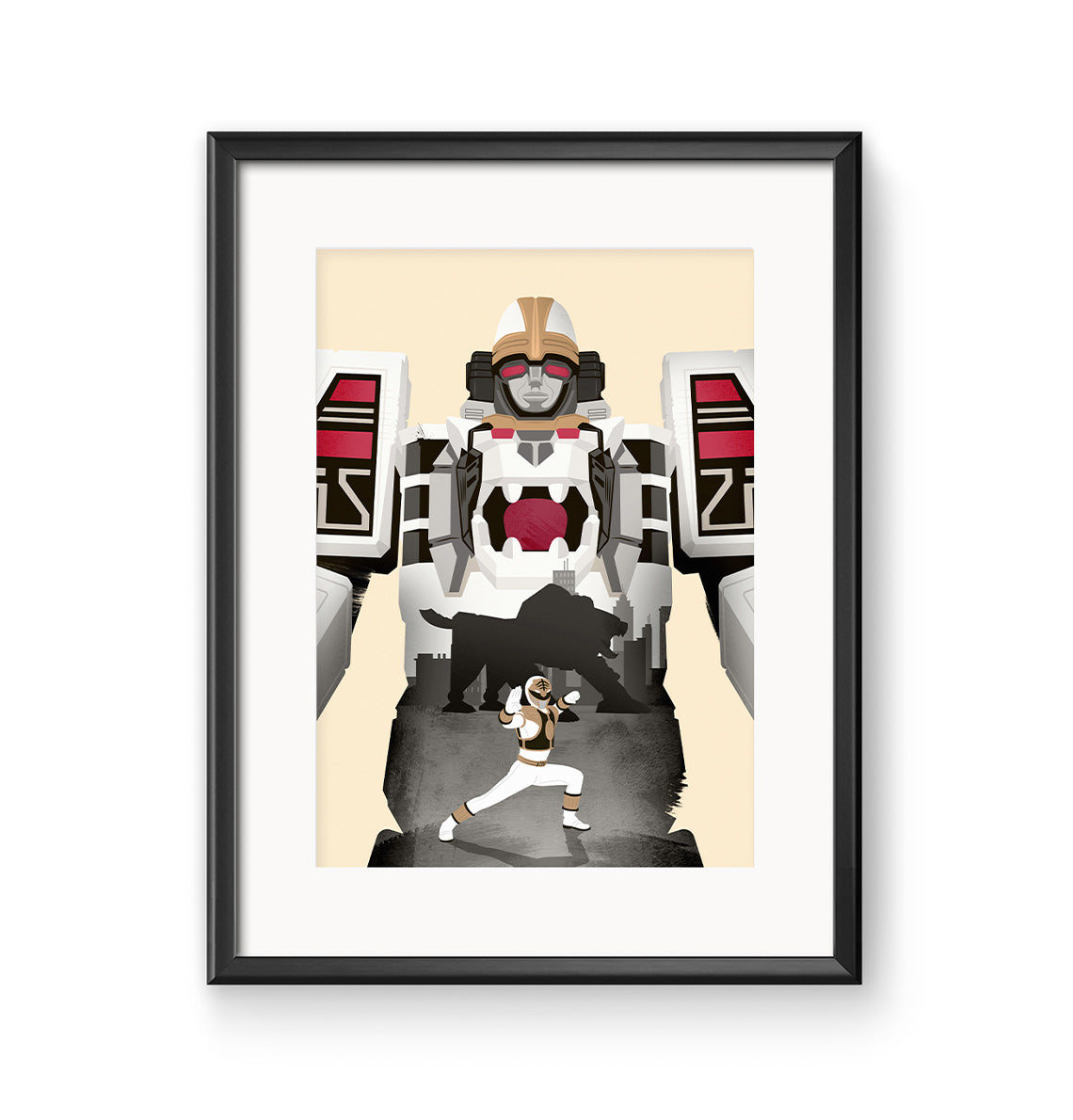 Power Rangers Tigerzord Poster Print