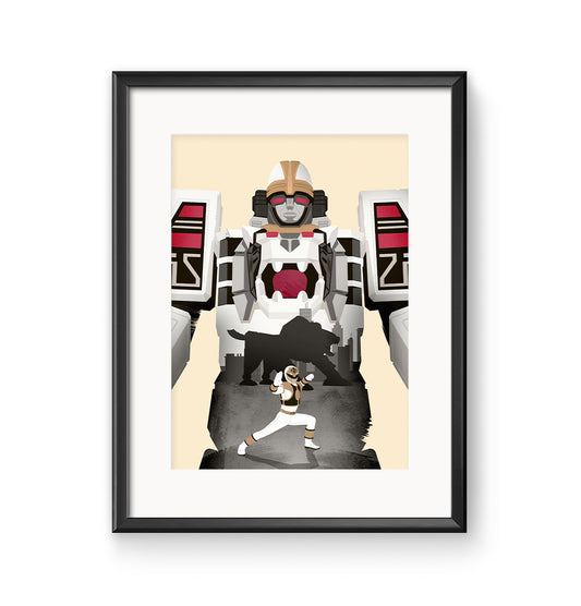 Power Rangers Tigerzord Poster Print