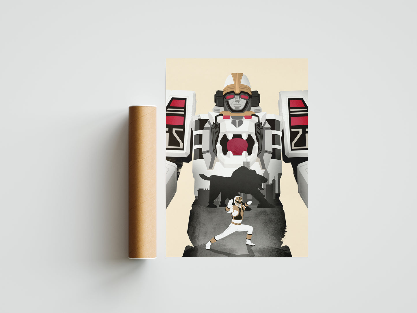 Power Rangers Tigerzord Poster Print