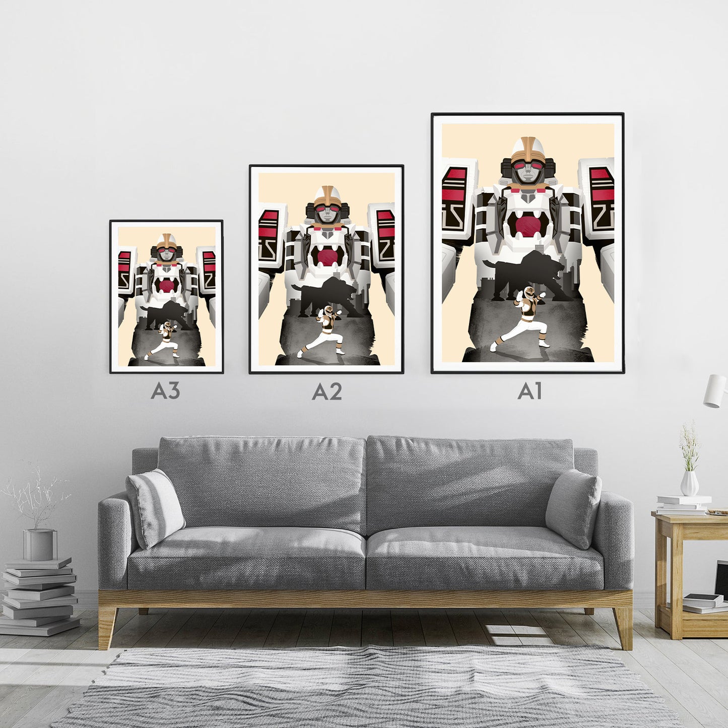 Power Rangers Tigerzord Poster Print
