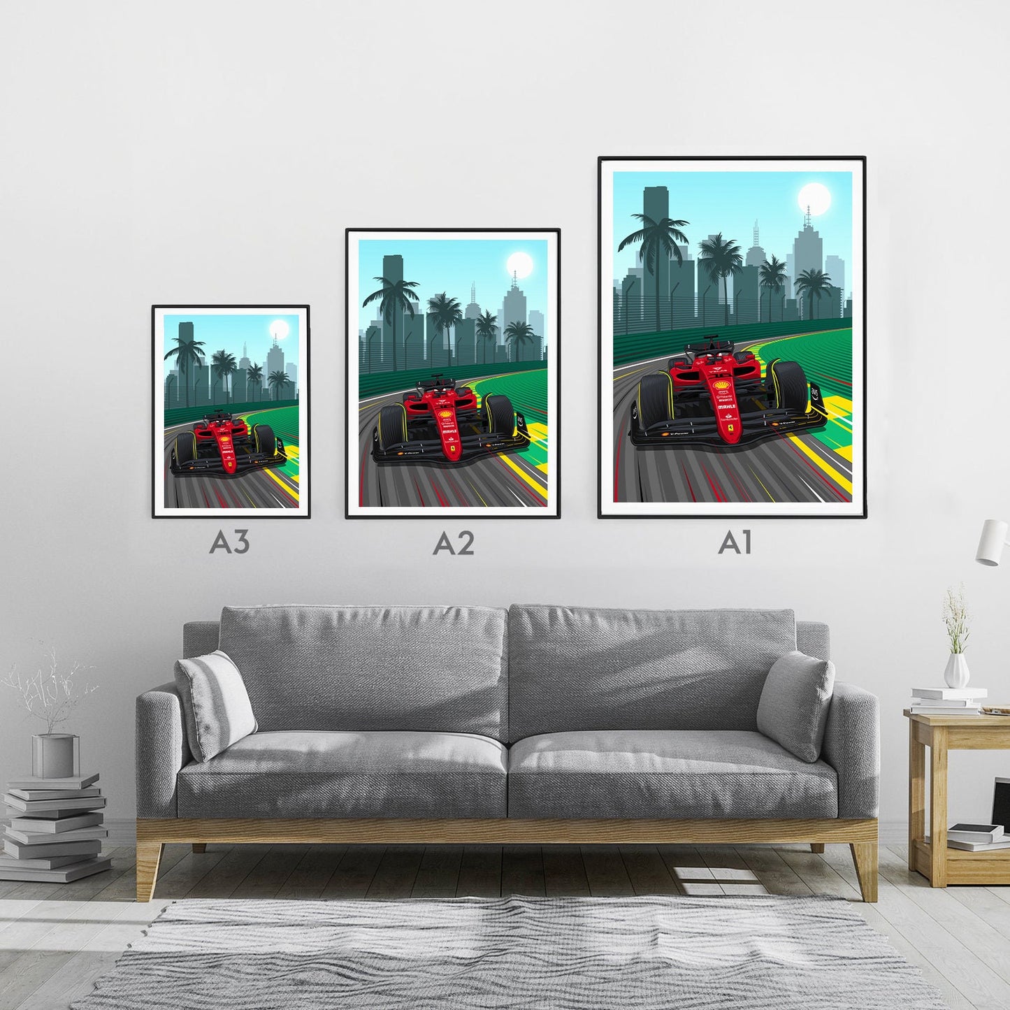 F1 Ferrari Australia Formula 1 Poster Print - Charles LeClerc