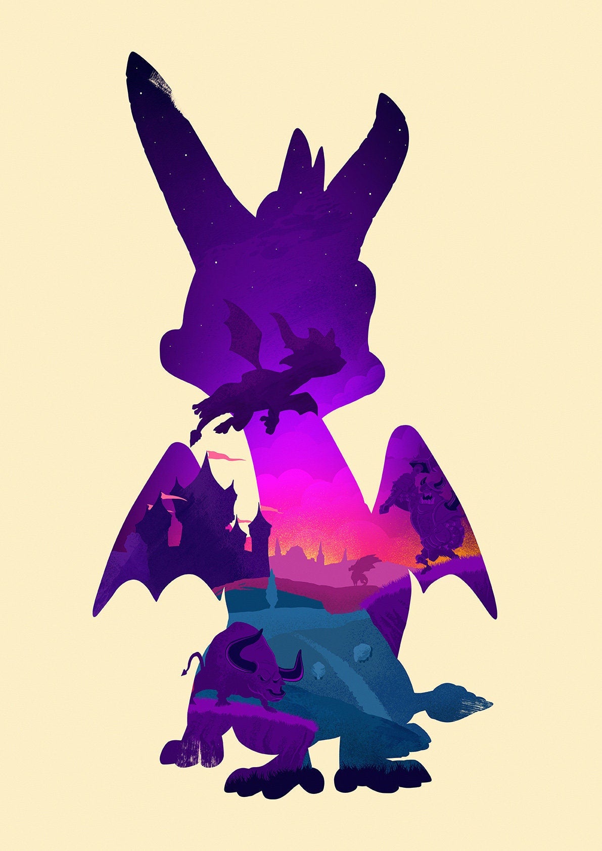 Spyro the Dragon Poster Print