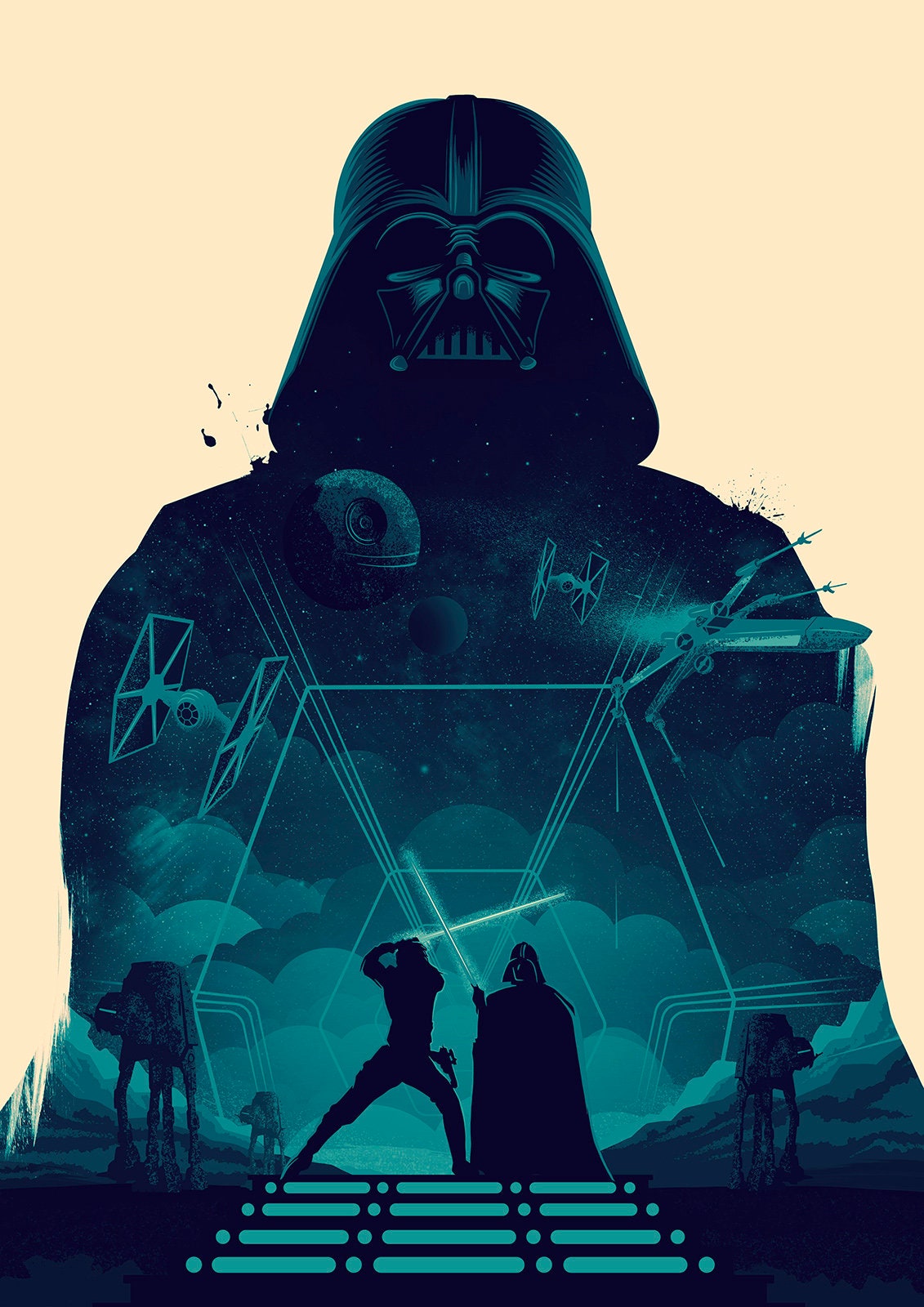 Star Wars Poster | The Empire Strikes Back Print | Darth Vader