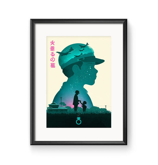 Grave Of The Fireflies Anime Movie Poster Print