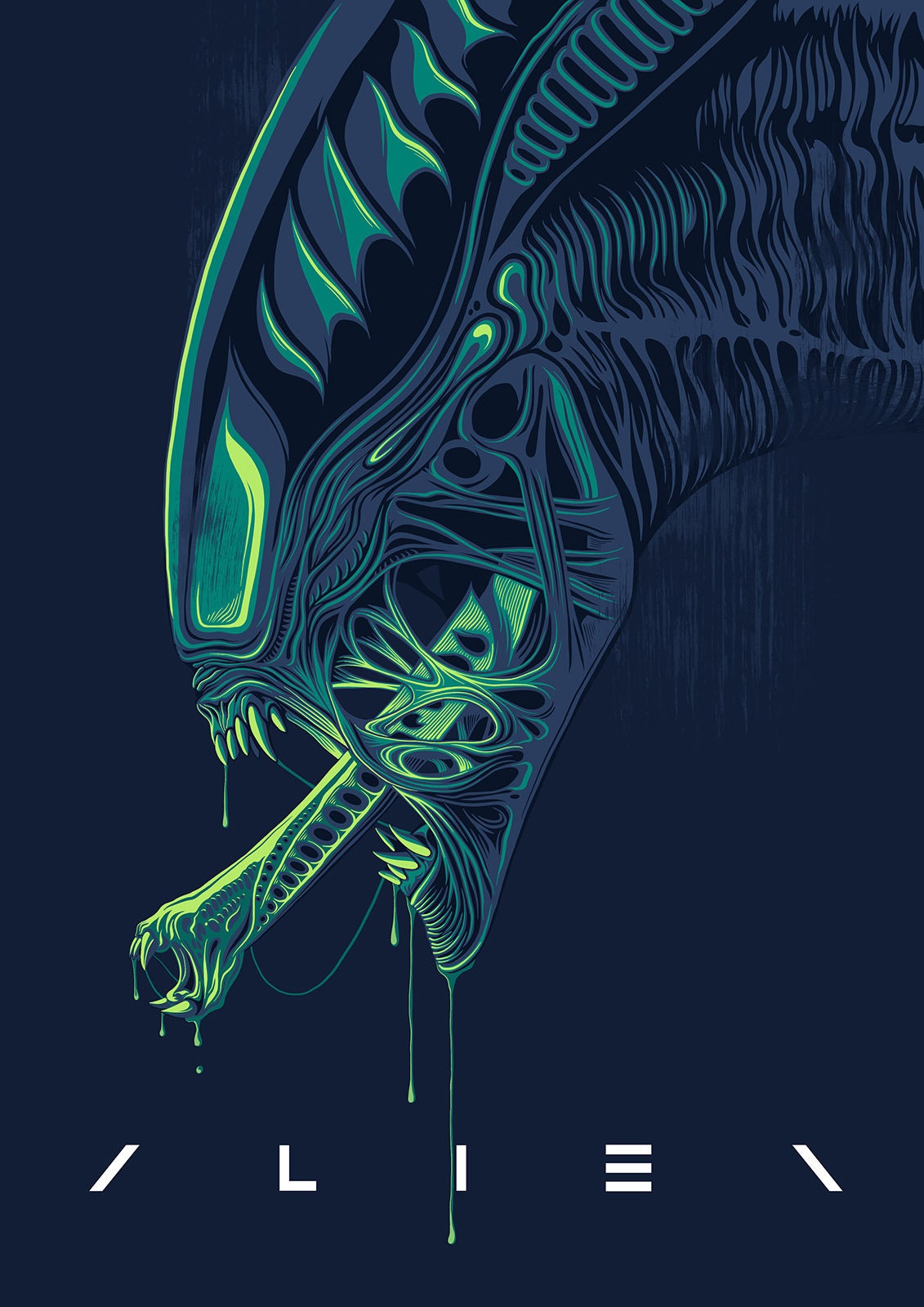 Alien Movie Poster | Aliens Print | Ridley Scott
