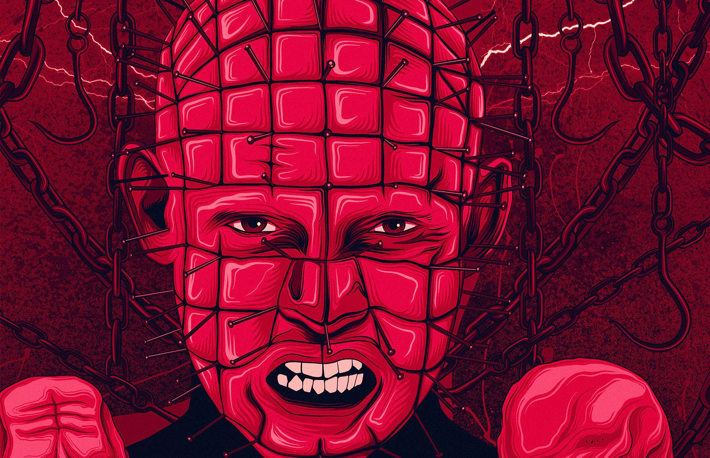 Hellraiser Poster Horror Movie Print - Pinhead