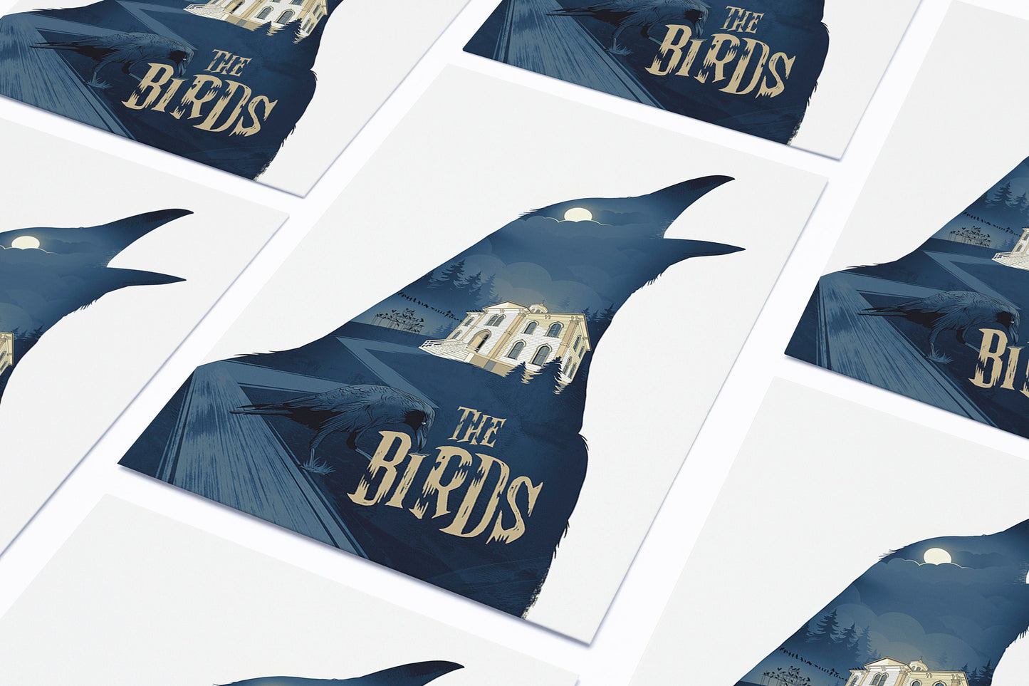 Alfred Hitchcock The Birds Poster Print