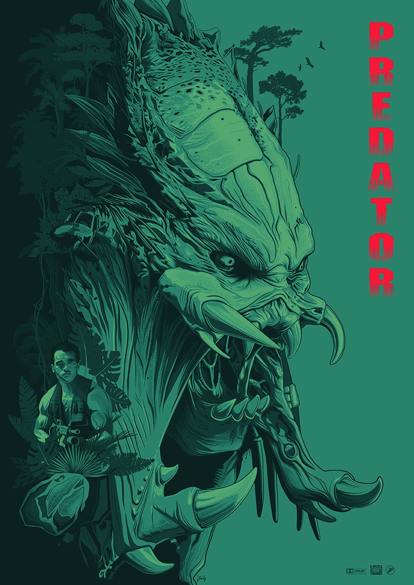 Predator Movie Poster - Arnold Schwarzenegger Print