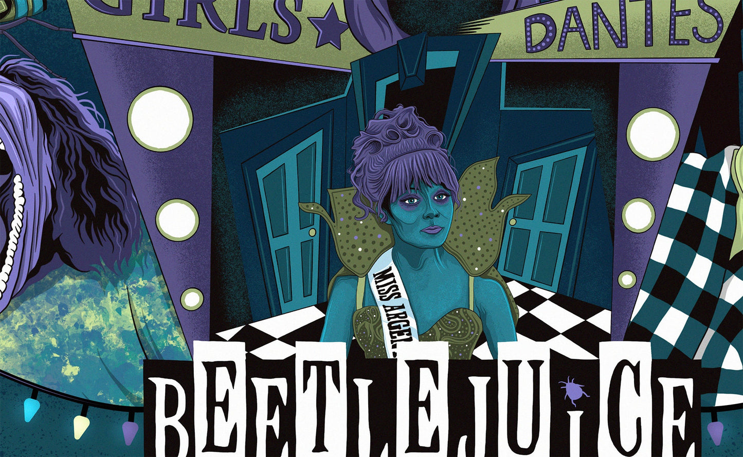 Beetlejuice Poster - Tim Burton 1988 Print