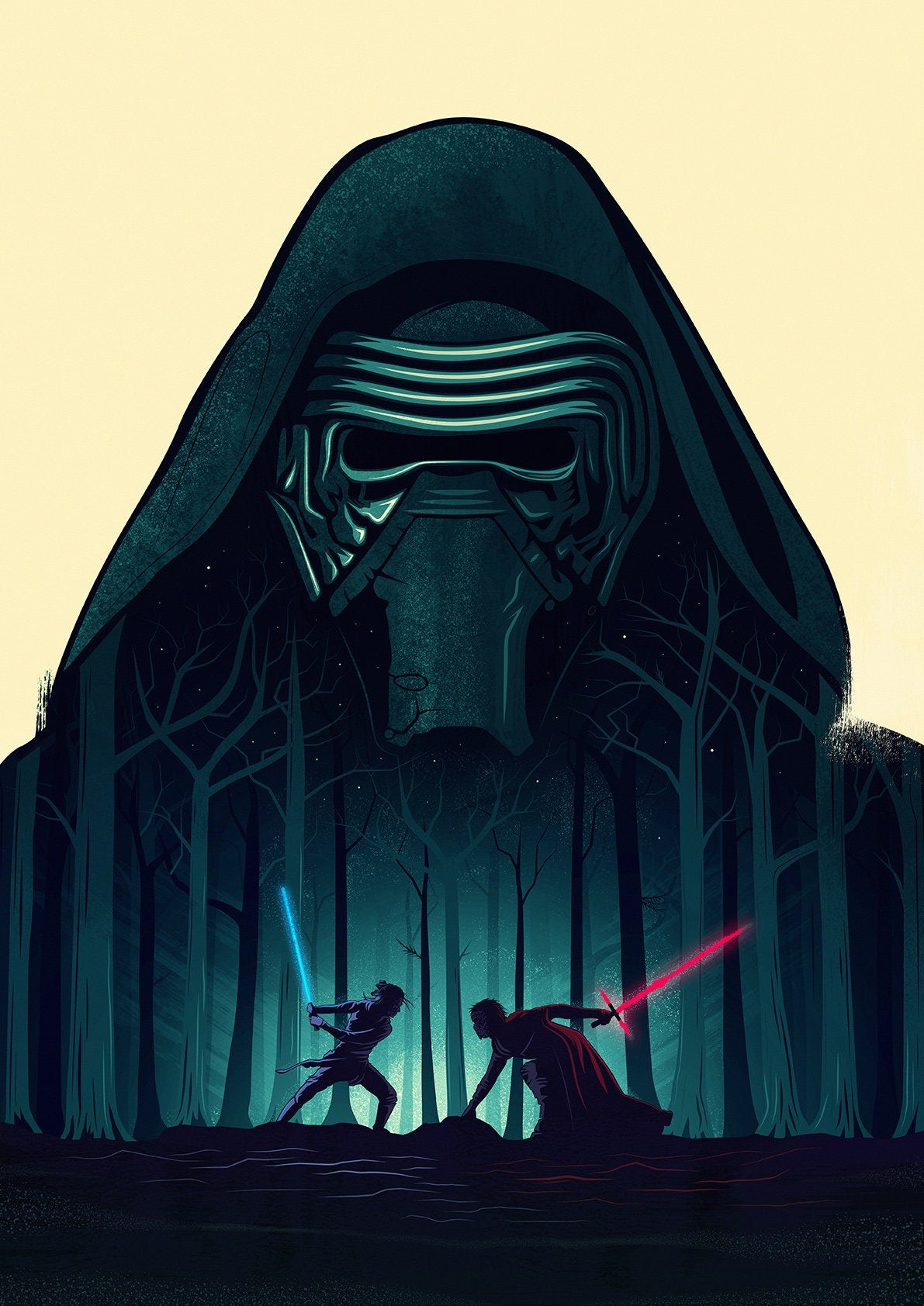 Star Wars Poster | The Force Awakens Print | Kylo Ren