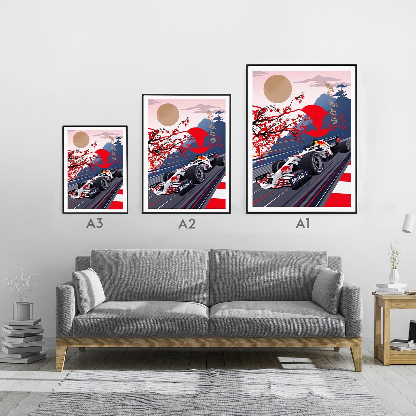 F1 Red Bull Limited Edition Honda Japanese Livery Formula 1 Poster Print